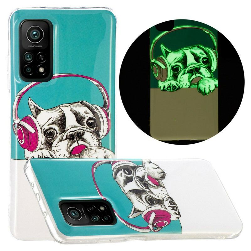 Capa Para Xiaomi Mi 10T / 10T Pro Cão Fluorescente