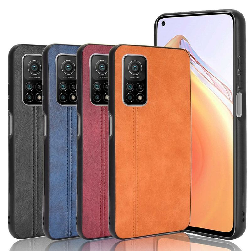 Capa Para Xiaomi Mi 10T / 10T Pro Efeito Couro Couture