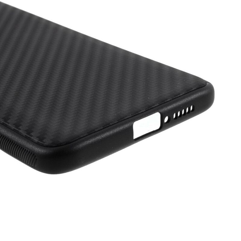 Capa Para Xiaomi Mi 10T / 10T Pro Fibra De Carbono Em Relevo Leve