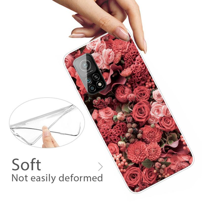 Capa Para Xiaomi Mi 10T / 10T Pro Flores Intensas