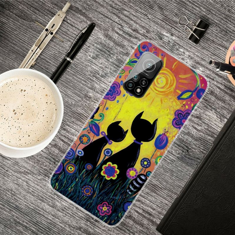 Capa Para Xiaomi Mi 10T / 10T Pro Gato De Desenho Animado