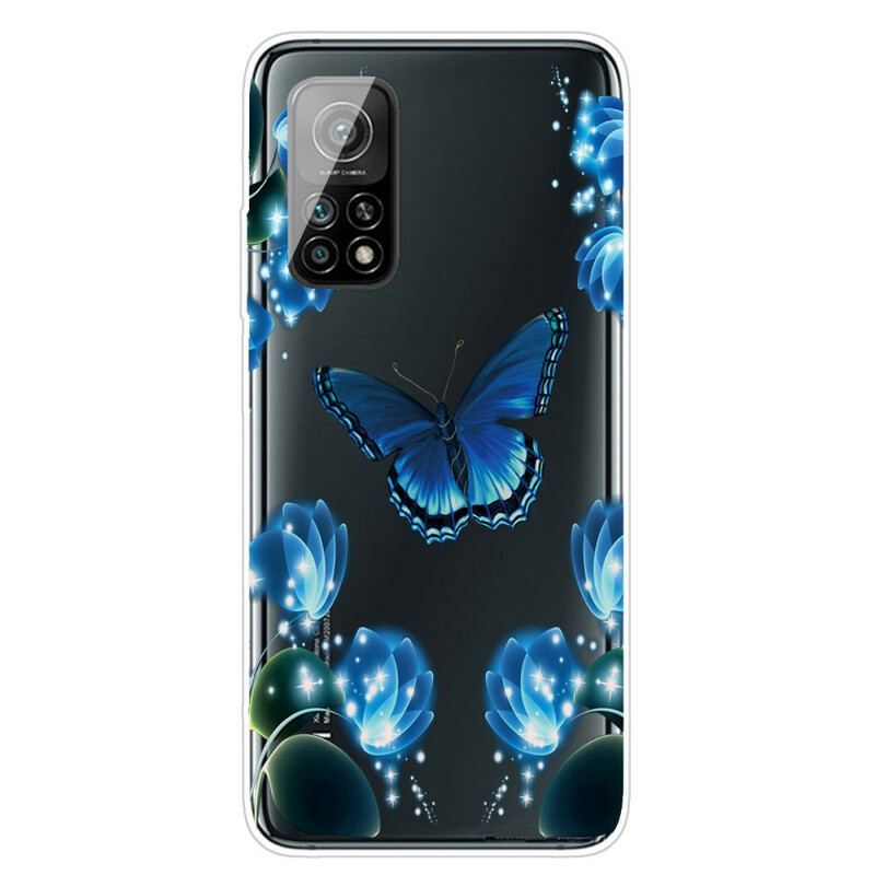 Capa Para Xiaomi Mi 10T / 10T Pro Luxo Borboleta