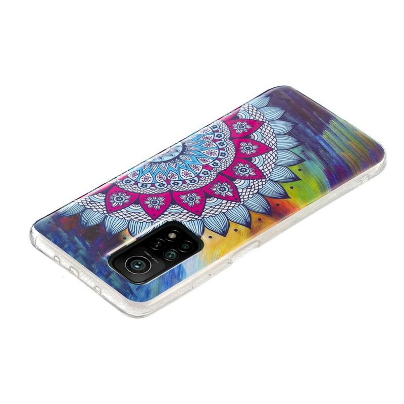 Capa Para Xiaomi Mi 10T / 10T Pro Mandala Colorida Fluorescente