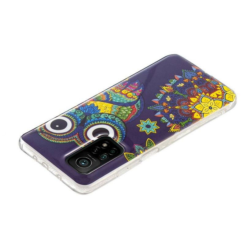 Capa Para Xiaomi Mi 10T / 10T Pro Mandala Coruja Fluorescente