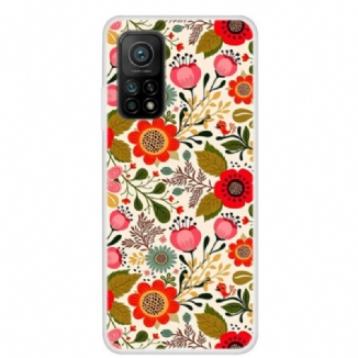 Capa Para Xiaomi Mi 10T / 10T Pro Tapeçaria Floral