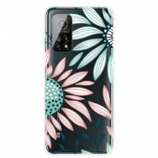 Capa Para Xiaomi Mi 10T / 10T Pro Uma Flor Transparente