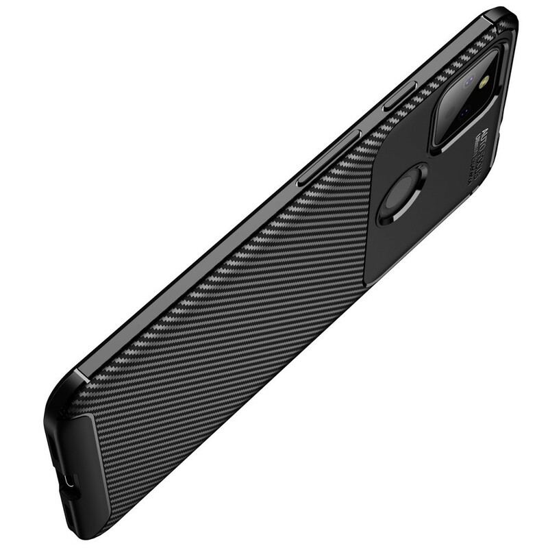 Capa Para Google Pixel 5A Mangueira De Fibra De Carbono