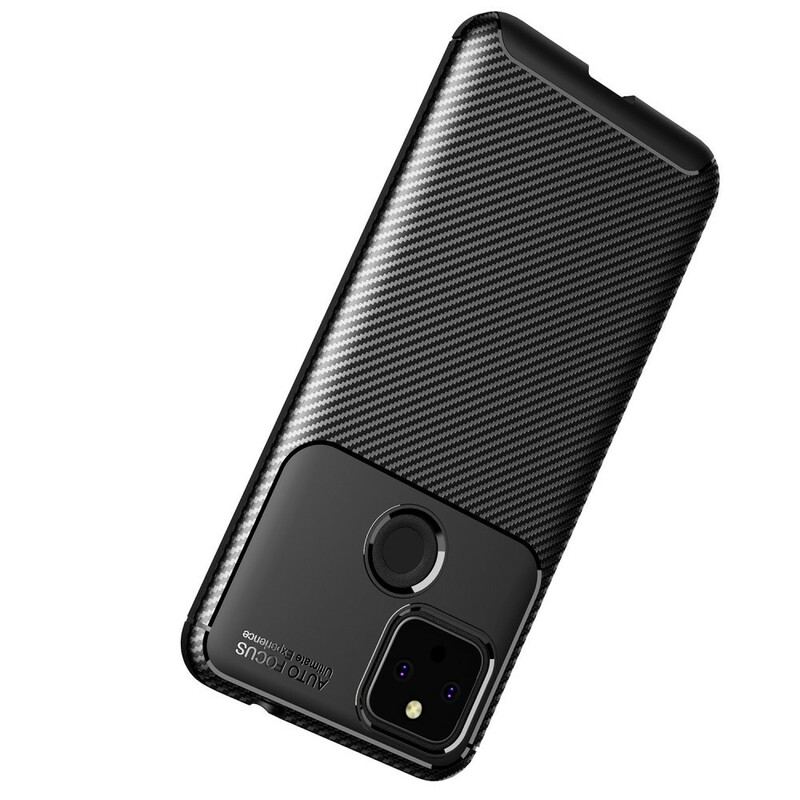 Capa Para Google Pixel 5A Mangueira De Fibra De Carbono