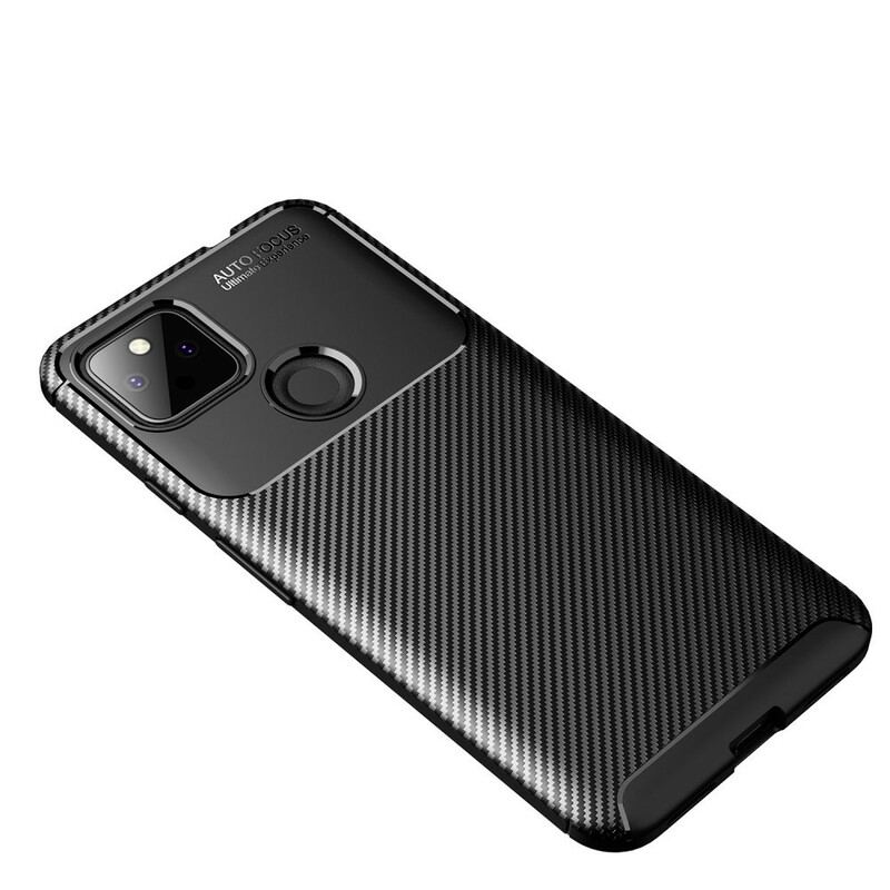 Capa Para Google Pixel 5A Mangueira De Fibra De Carbono