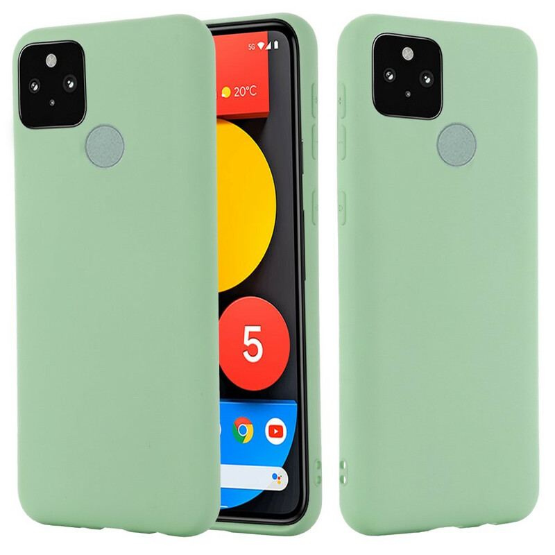 Capa Para Google Pixel 5A Silicone Líquido Com Cordão