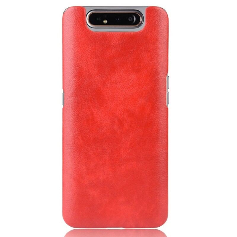 Capa De Celular Para Samsung Galaxy A80 / A90 Efeito Couro Lichia