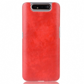 Capa De Celular Para Samsung Galaxy A80 / A90 Efeito Couro Lichia