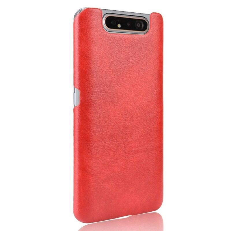 Capa De Celular Para Samsung Galaxy A80 / A90 Efeito Couro Lichia