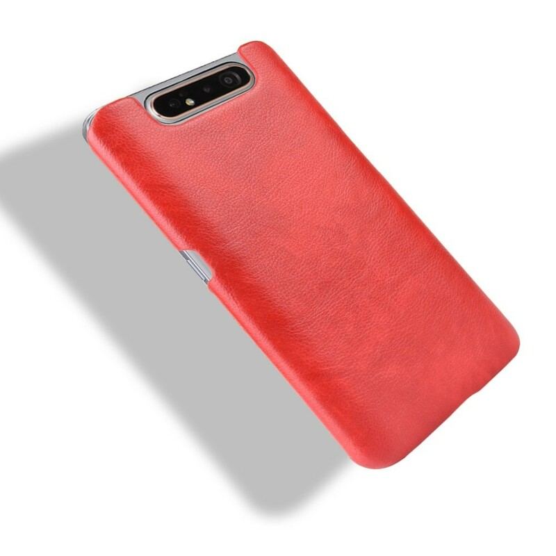 Capa De Celular Para Samsung Galaxy A80 / A90 Efeito Couro Lichia