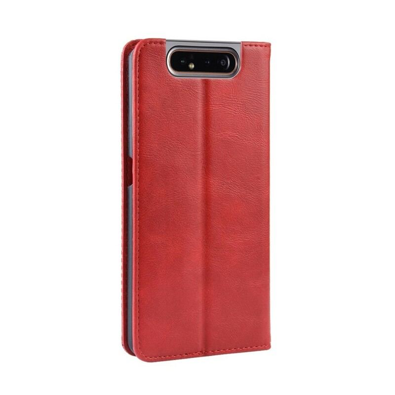 Capa De Celular Para Samsung Galaxy A80 / A90 Flip Couro Sintético Estilizado