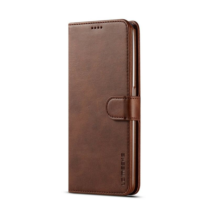 Capa De Couro Para Samsung Galaxy A80 / A90 Lc.imeeke Efeito Couro