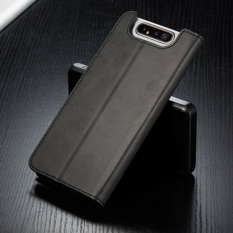 Capa De Couro Para Samsung Galaxy A80 / A90 Lc.imeeke Efeito Couro