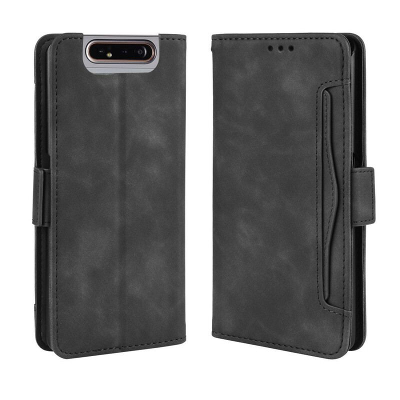 Capa De Couro Para Samsung Galaxy A80 / A90 Multi-card Premier Class