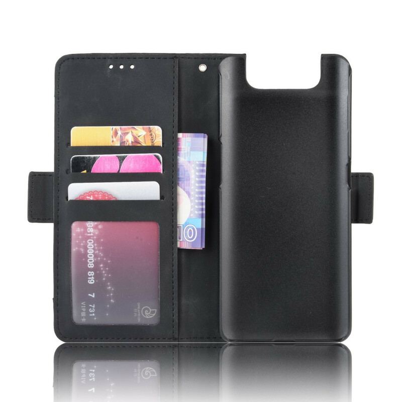 Capa De Couro Para Samsung Galaxy A80 / A90 Multi-card Premier Class