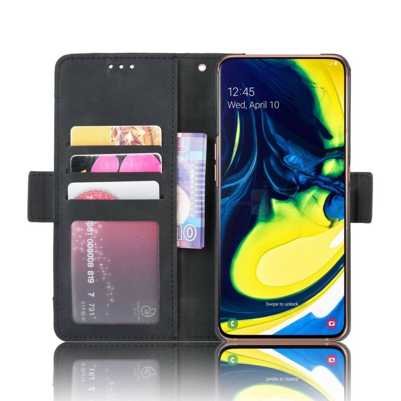 Capa De Couro Para Samsung Galaxy A80 / A90 Multi-card Premier Class