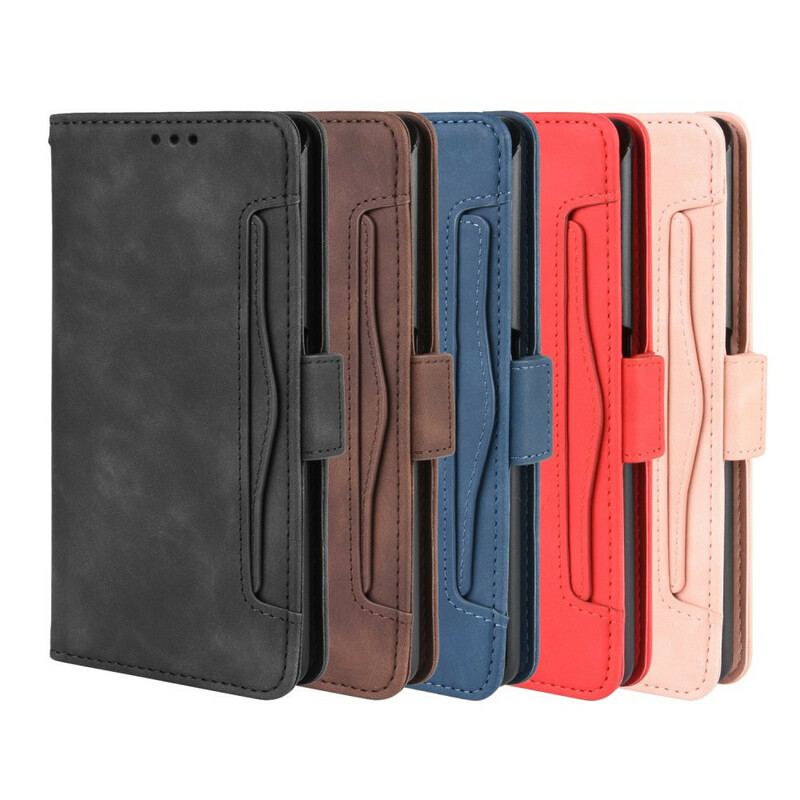 Capa De Couro Para Samsung Galaxy A80 / A90 Multi-card Premier Class