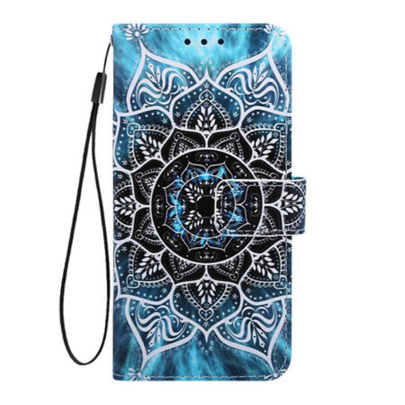 Capa Em Pele Para Samsung Galaxy A80 / A90 Mandala No Céu