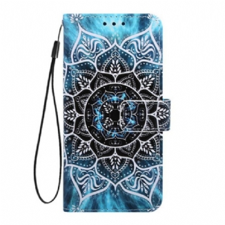 Capa Em Pele Para Samsung Galaxy A80 / A90 Mandala No Céu