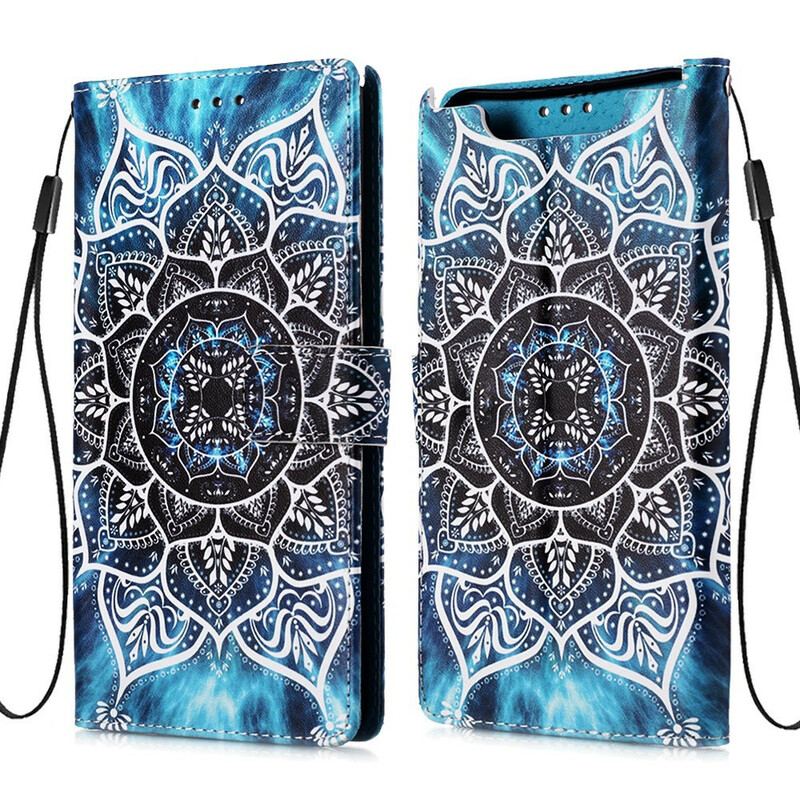 Capa Em Pele Para Samsung Galaxy A80 / A90 Mandala No Céu