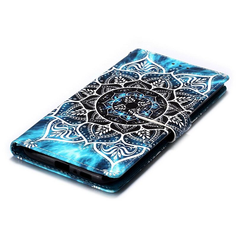 Capa Em Pele Para Samsung Galaxy A80 / A90 Mandala No Céu