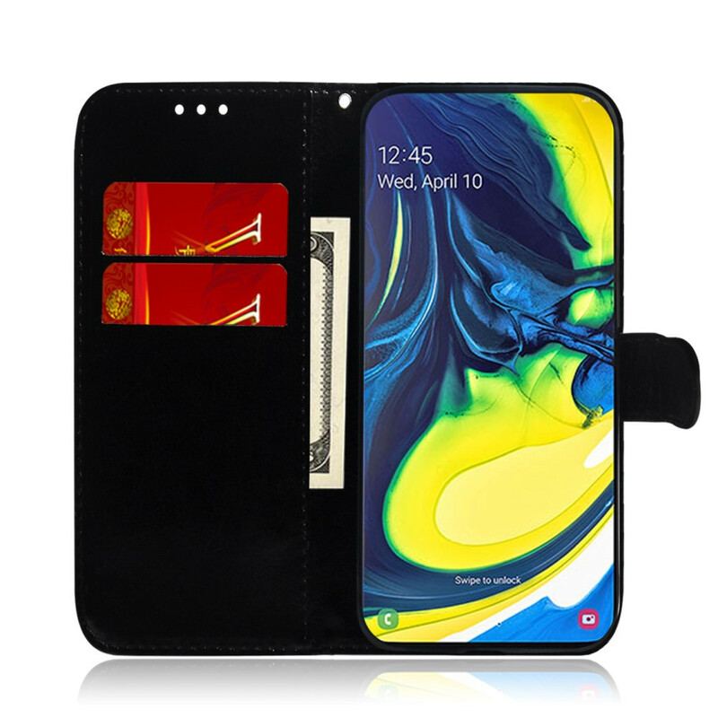 Capa Flip Para Samsung Galaxy A80 / A90 Cor Pura