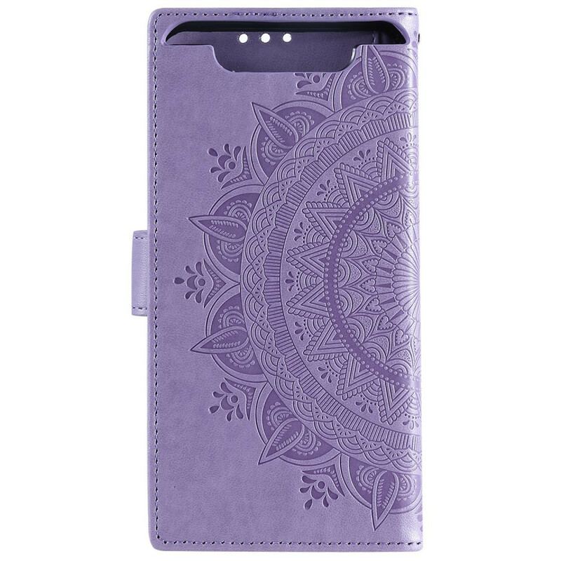 Capa Flip Para Samsung Galaxy A80 / A90 Mandala Do Sol