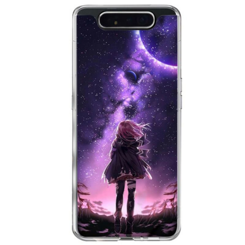 Capa Para Samsung Galaxy A80 / A90 Lua Cheia Mágica