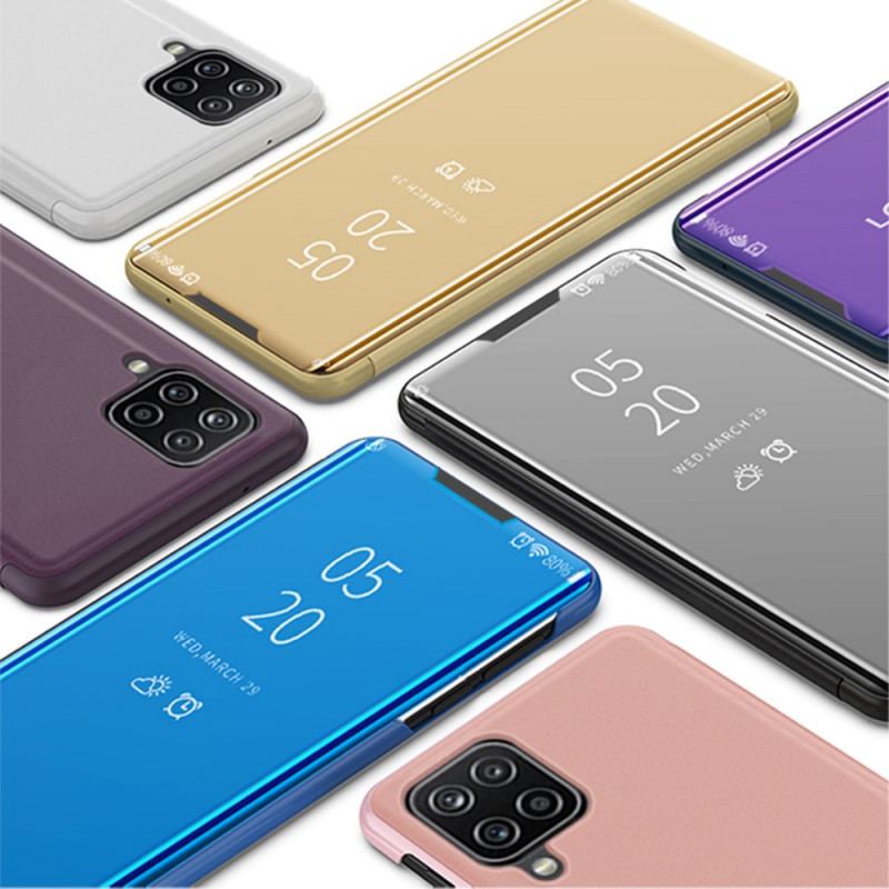 Capa De Celular Para Samsung Galaxy M32 Espelho E Couro Sintético