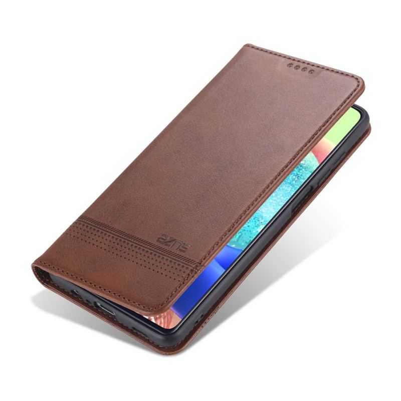 Capa De Celular Para Samsung Galaxy M32 Flip Estilo De Couro Azns