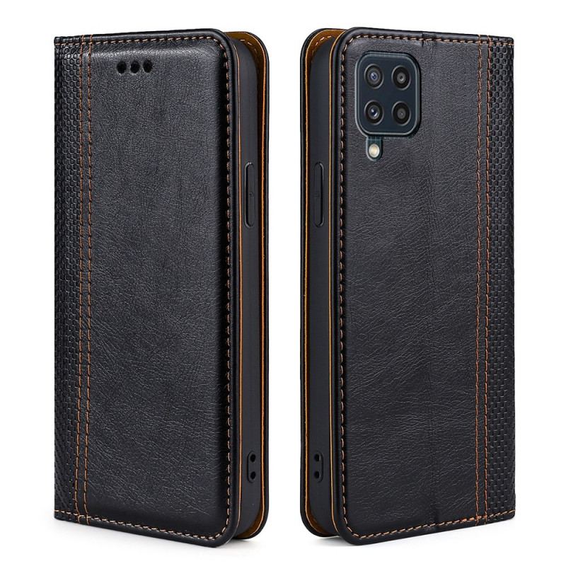 Capa De Celular Para Samsung Galaxy M32 Flip Estilo Vintage De Couro