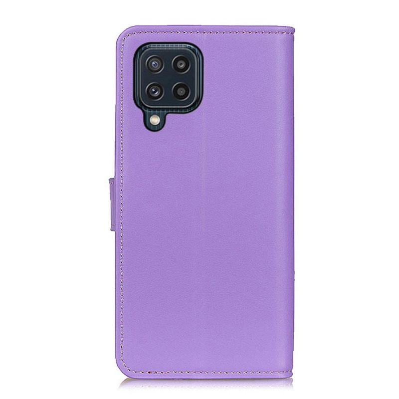 Capa De Couro Para Samsung Galaxy M32 Couro Falso Chamativo