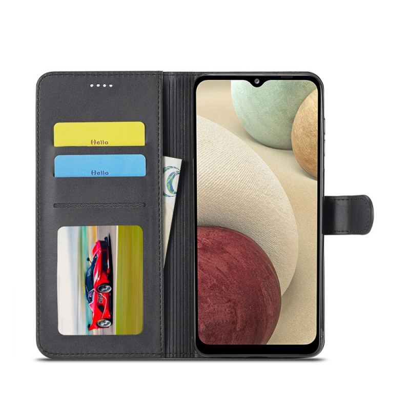 Capa De Couro Para Samsung Galaxy M32 Lc.imeeke Efeito Couro