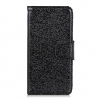 Capa De Couro Para Samsung Galaxy M32 Couro Napa Rachado