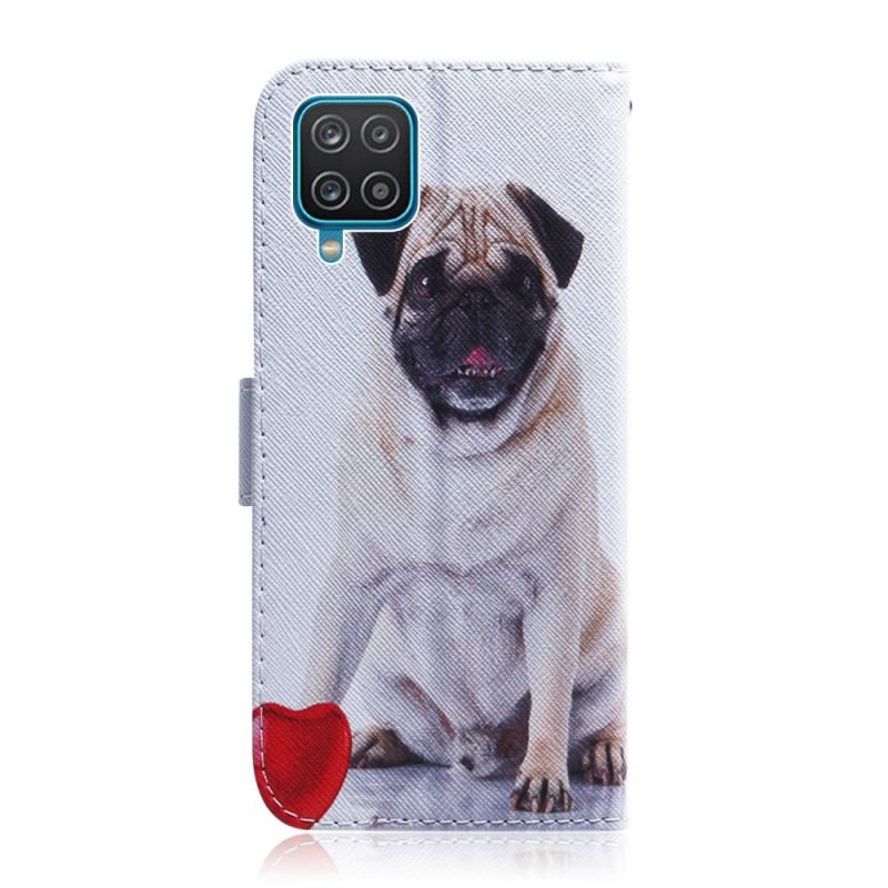 Capa Flip Para Samsung Galaxy M32 Cachorro Pug