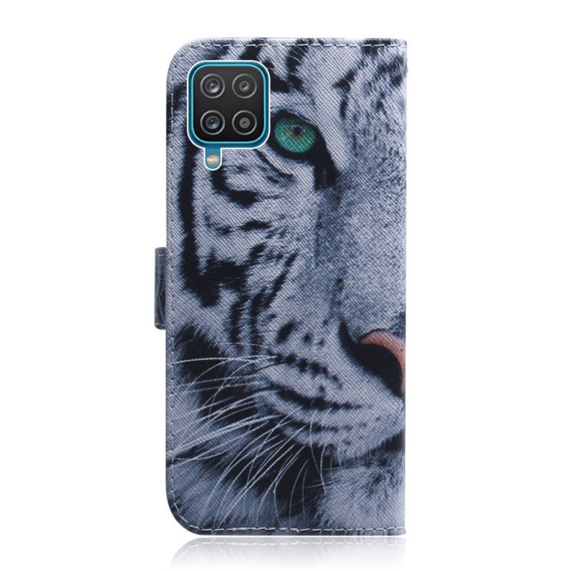 Capa Flip Para Samsung Galaxy M32 Cara De Tigre