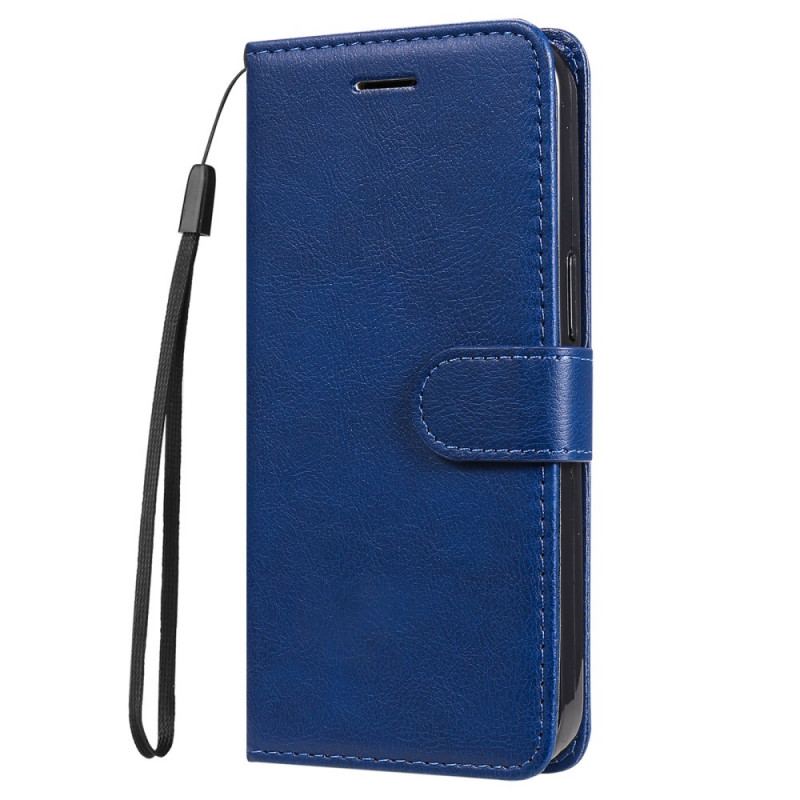 Capa Flip Para Samsung Galaxy M32 De Cordão Strappy Série De Cores Sólidas