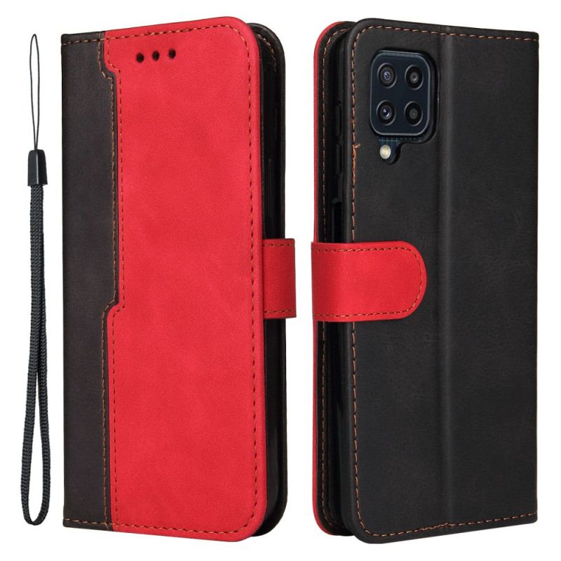 Capa Flip Para Samsung Galaxy M32 Dois Tons