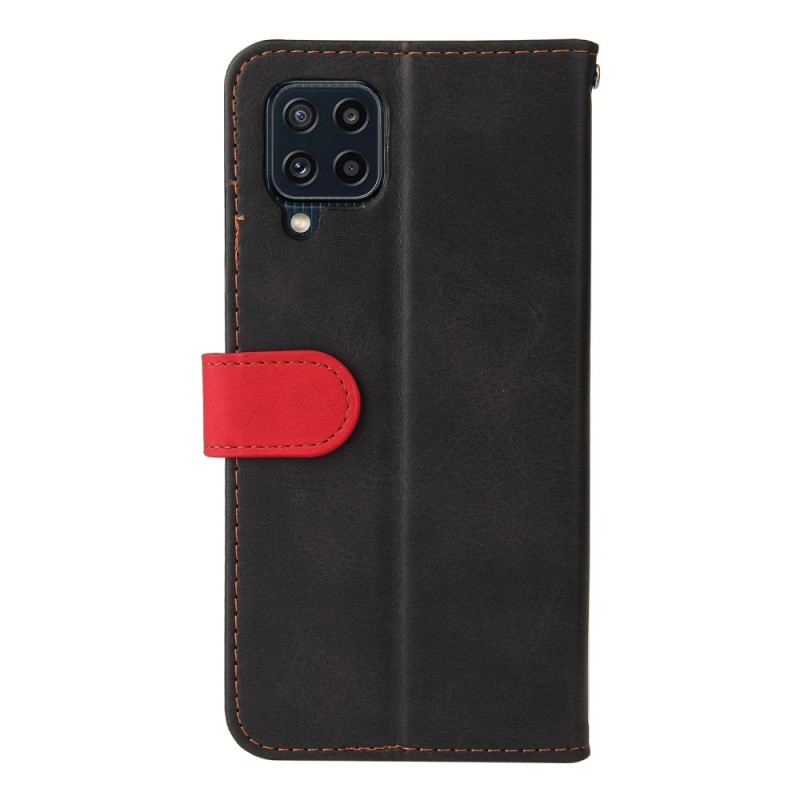 Capa Flip Para Samsung Galaxy M32 Dois Tons