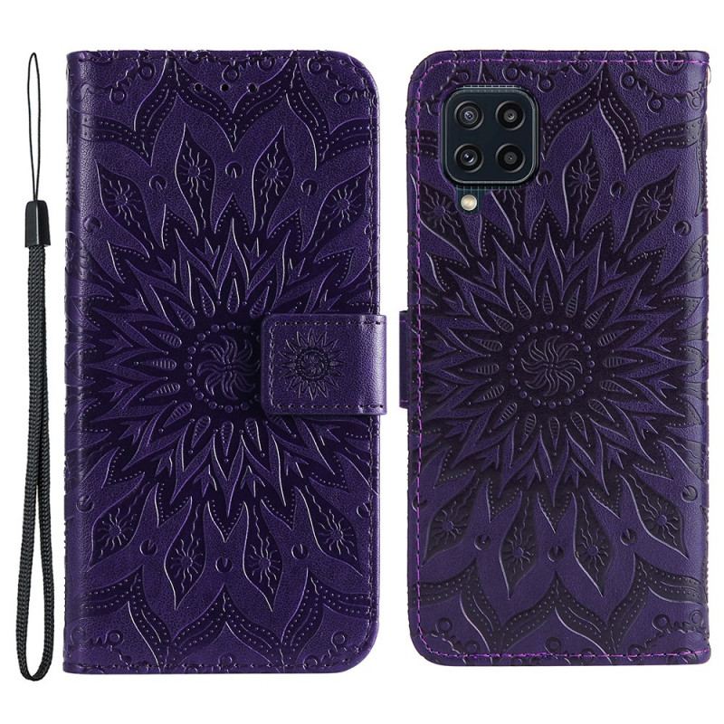 Capa Flip Para Samsung Galaxy M32 Flor Do Sol