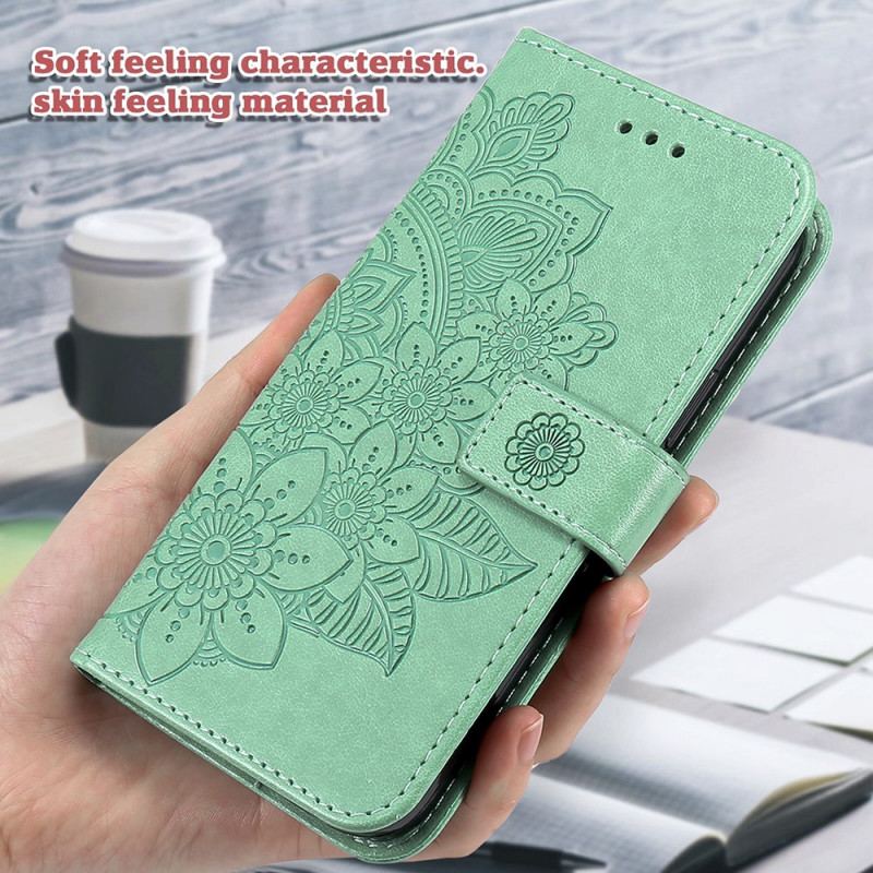 Capa Flip Para Samsung Galaxy M32 Flor Mandala