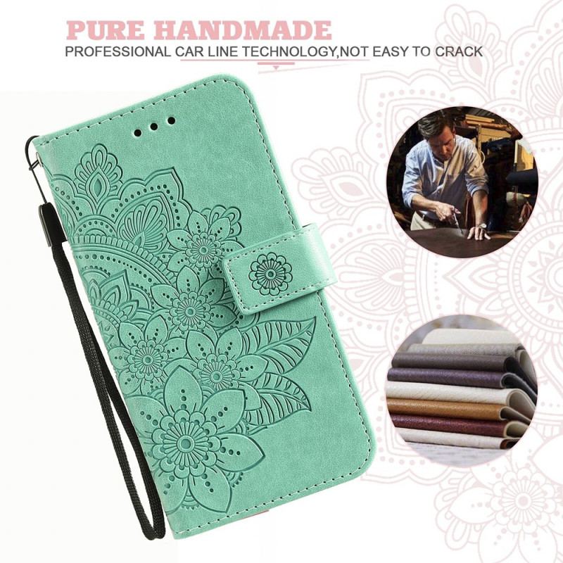 Capa Flip Para Samsung Galaxy M32 Flor Mandala