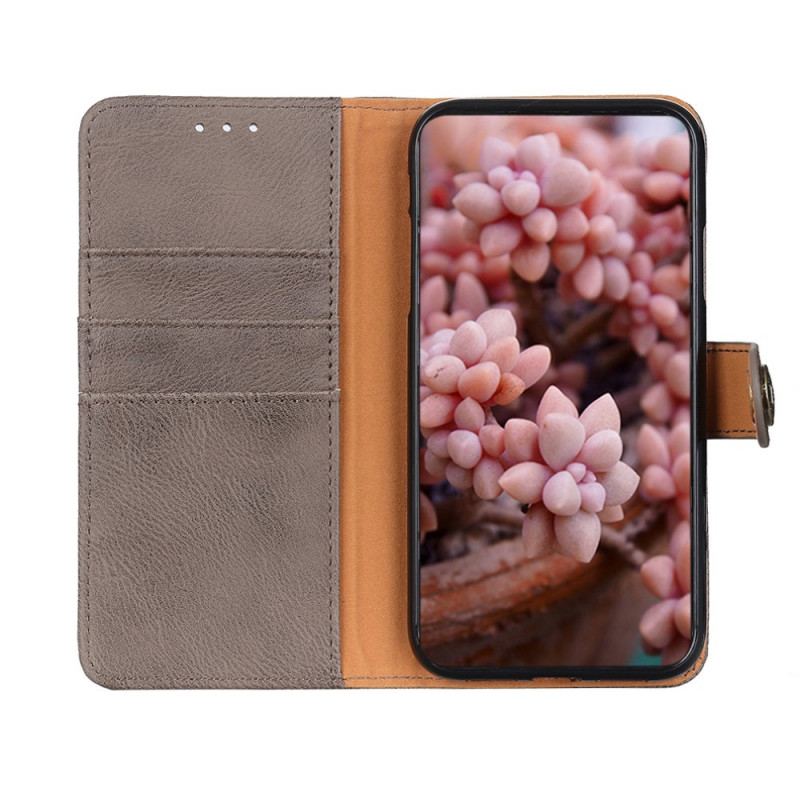 Capa Flip Para Samsung Galaxy M32 Imitação De Couro Khazneh