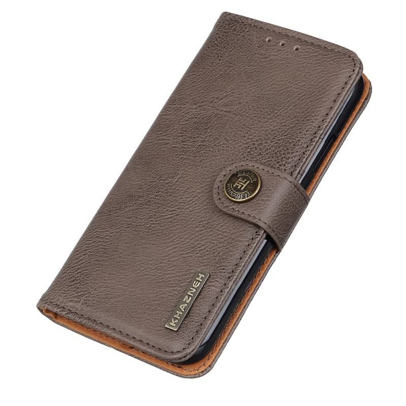 Capa Flip Para Samsung Galaxy M32 Imitação De Couro Khazneh