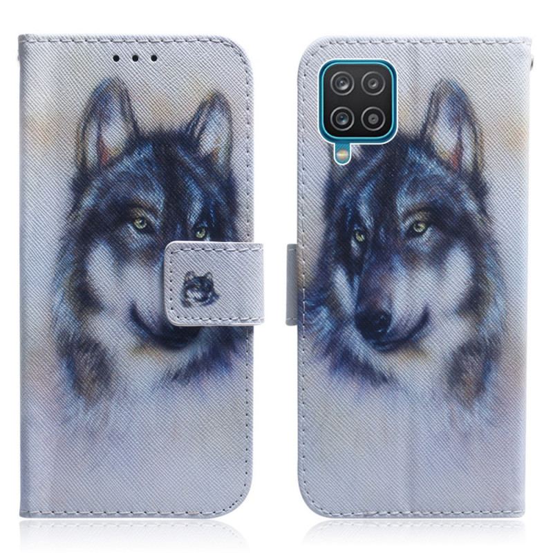 Capa Flip Para Samsung Galaxy M32 Olhar Canino