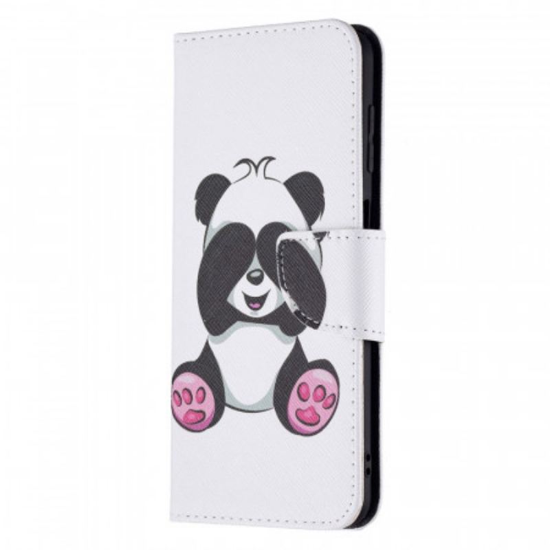 Capa Flip Para Samsung Galaxy M32 Panda Divertido